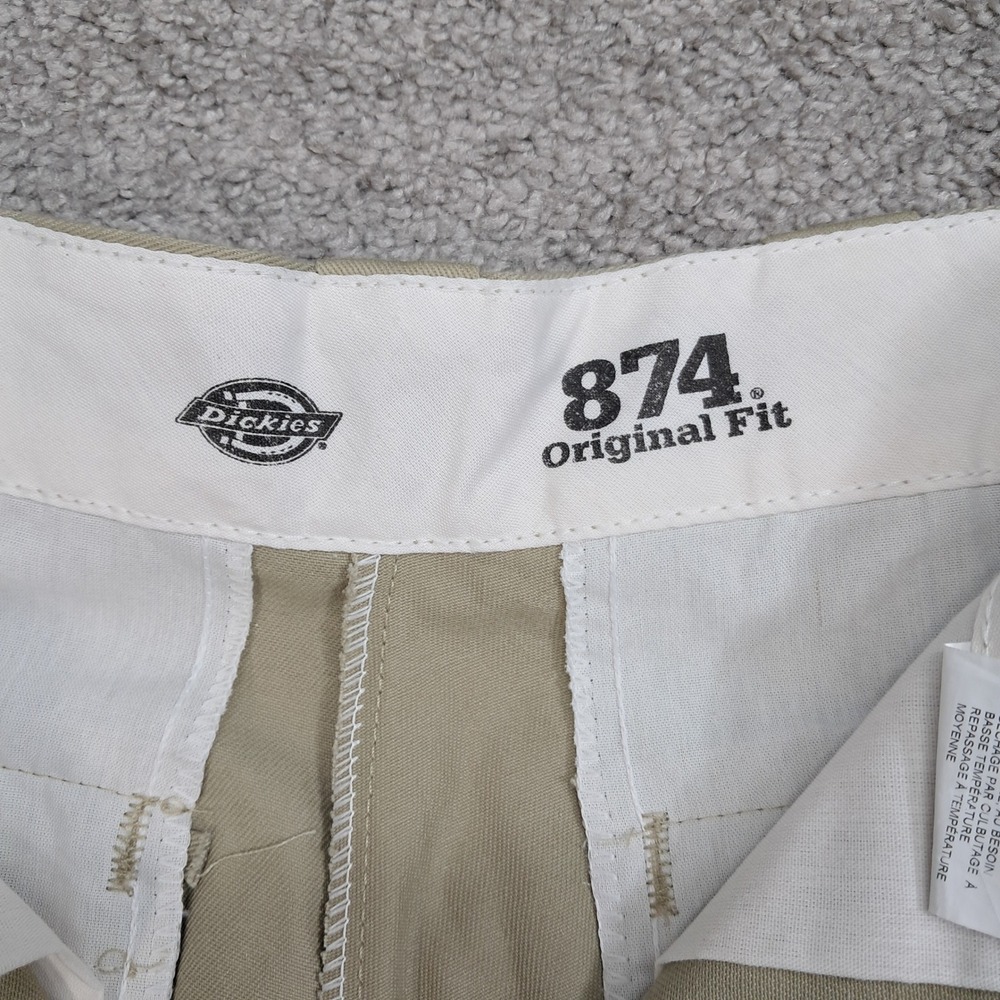 Dickies 874 Original Fit Khaki Tan Work Pants Mens 30x32 (Fits 28x30) 874KH - Picture 4 of 12